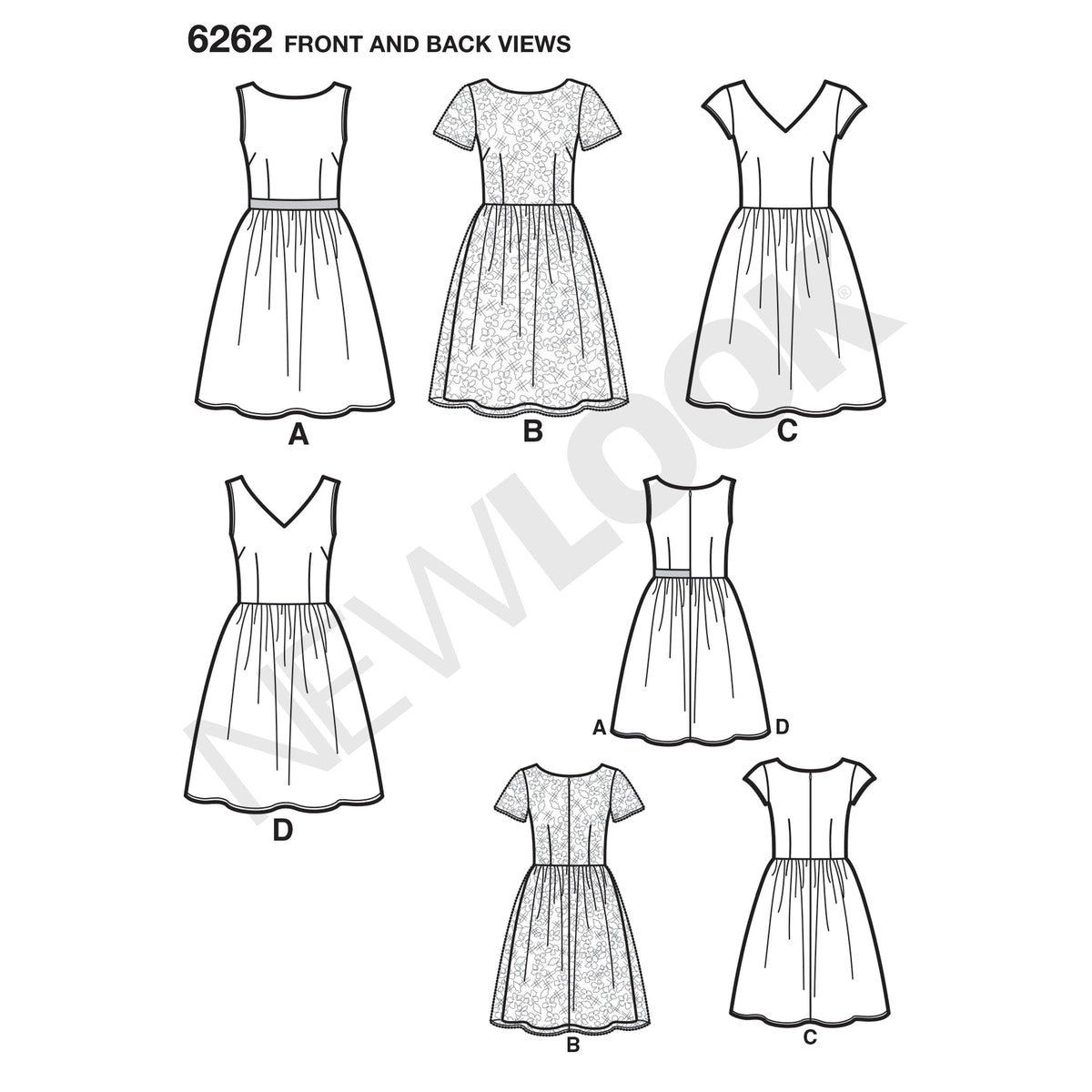 New Look Sewing Pattern 6262 - Pound Fabrics