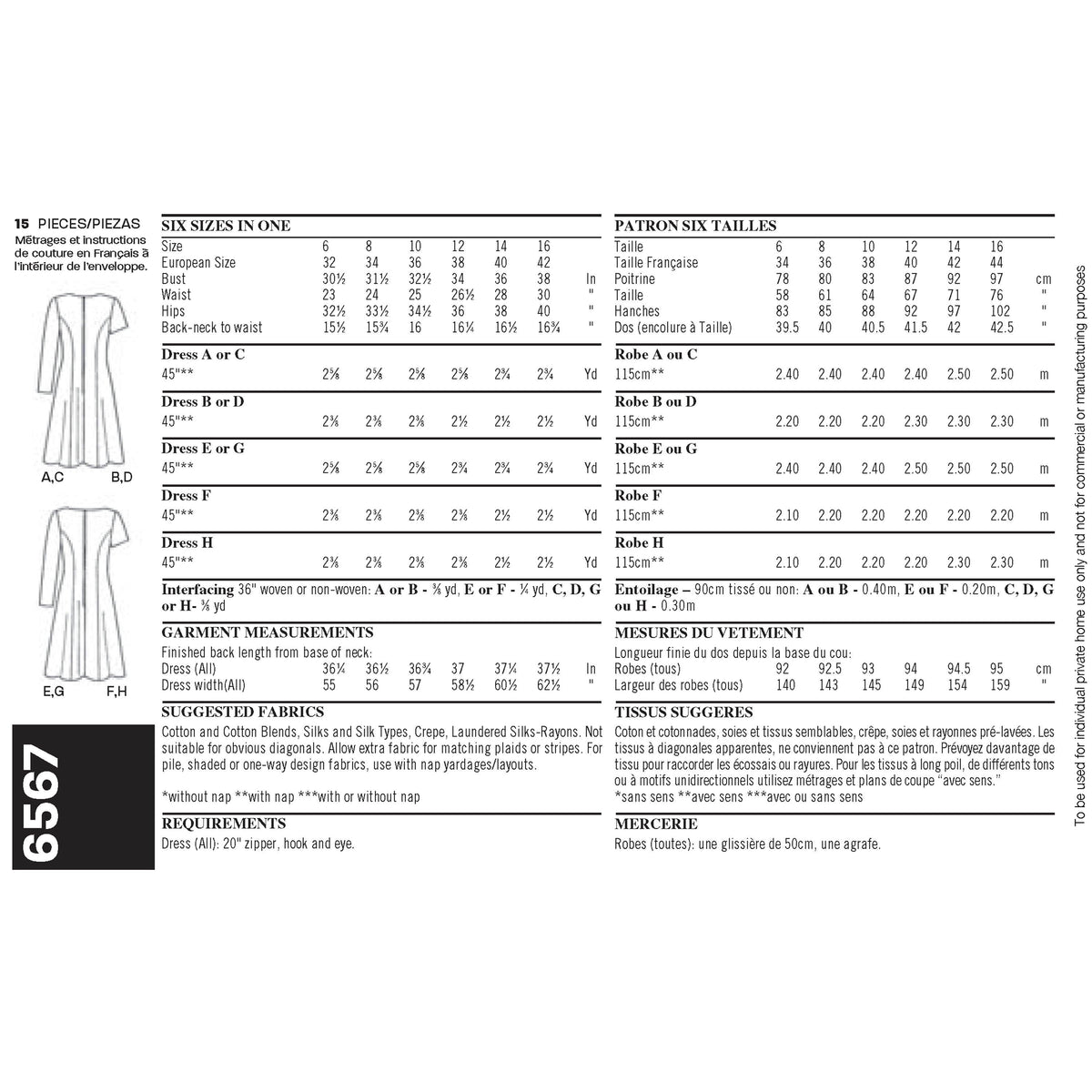 New Look Sewing Pattern 6567 - Pound Fabrics