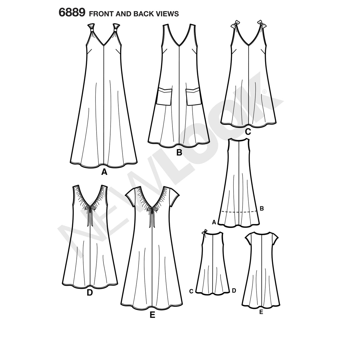 New Look Sewing Pattern 6889 - Pound Fabrics