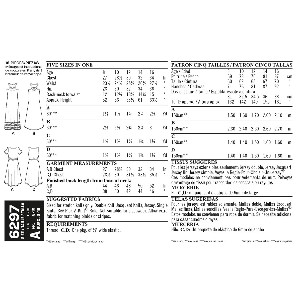 New Look Sewing Pattern 6297 - Pound Fabrics