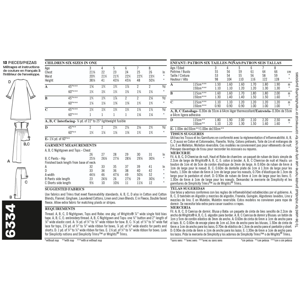 New Look Sewing Pattern 6334 - Pound Fabrics