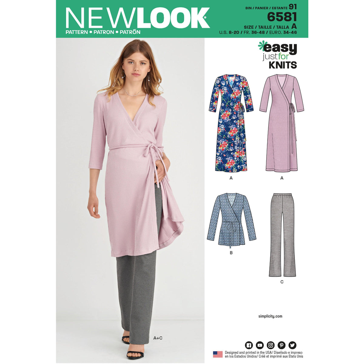 New Look Sewing Pattern 6581 - Pound Fabrics