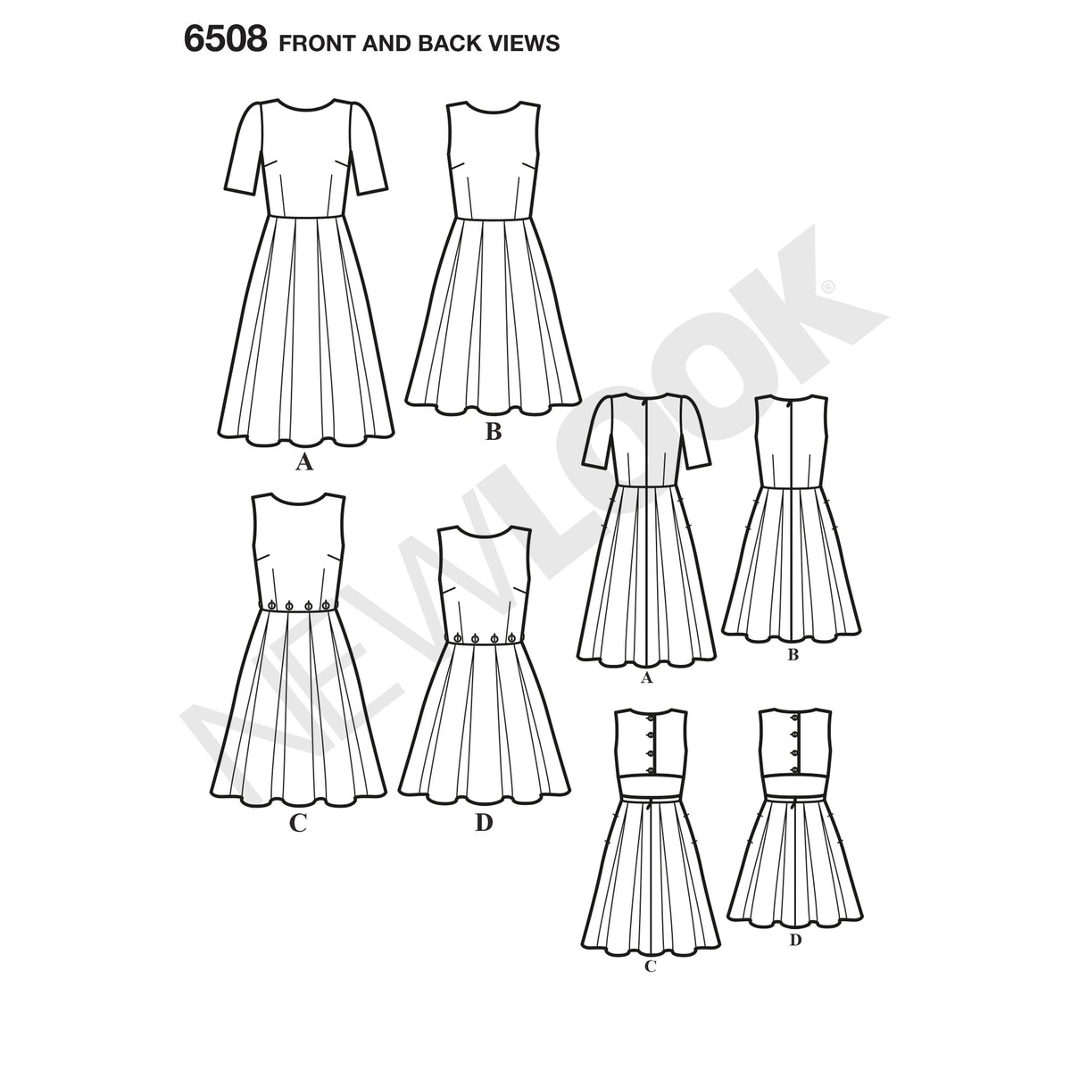 New Look Sewing Pattern 6508 - Pound Fabrics