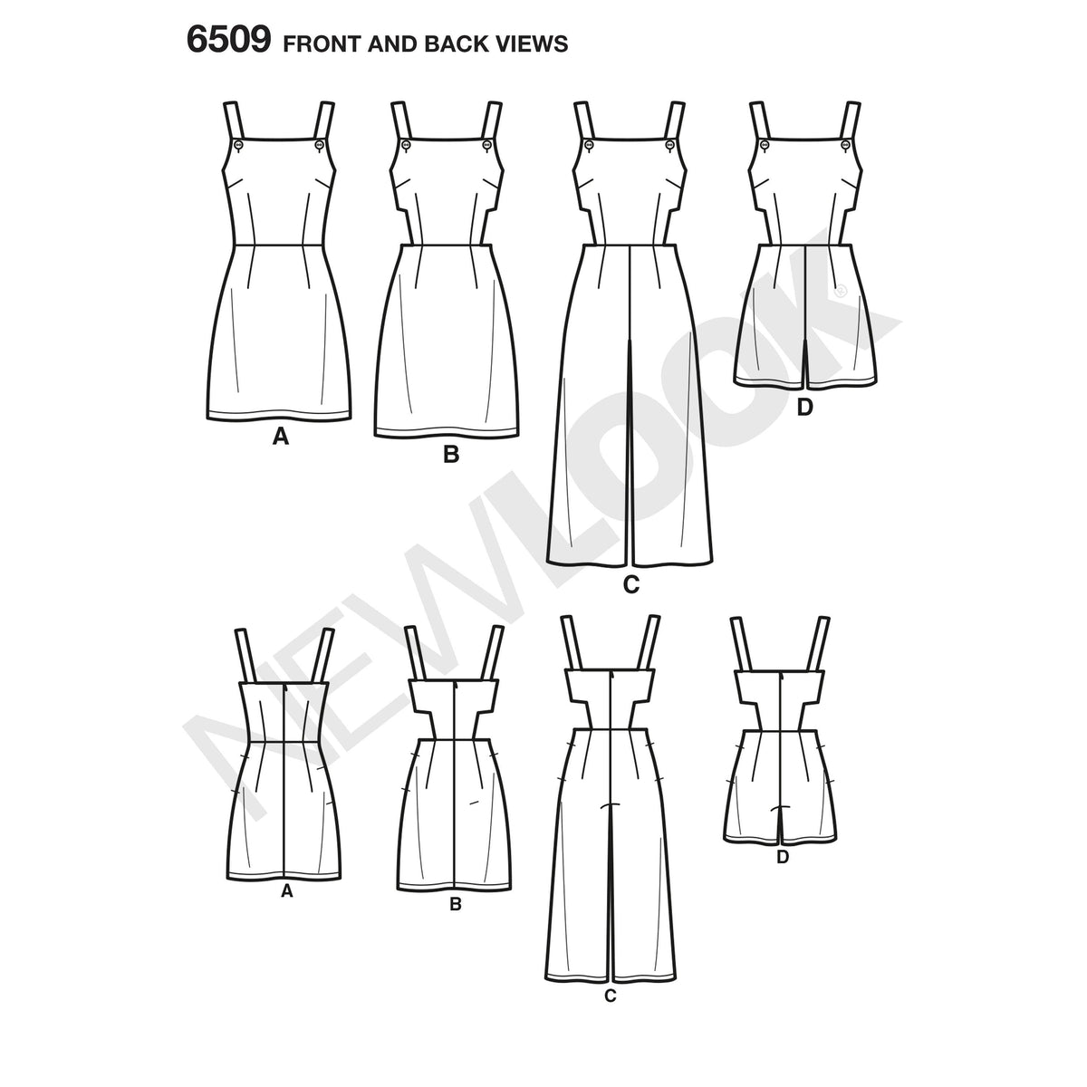 New Look Sewing Pattern 6509 - Pound Fabrics