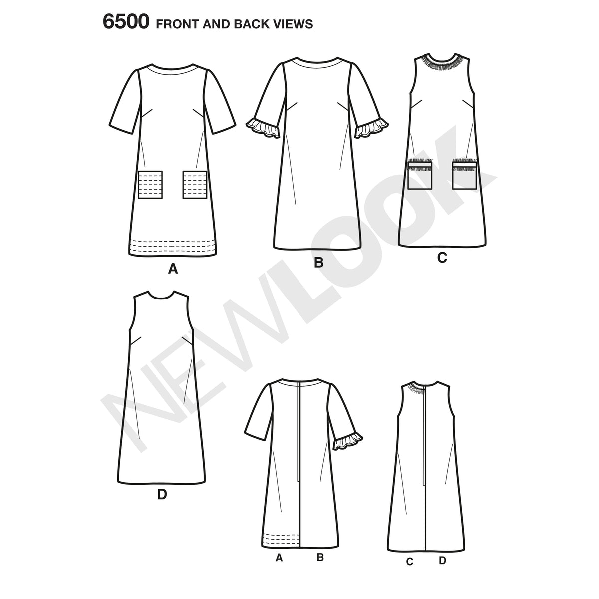 New Look Sewing Pattern 6500 - Pound Fabrics