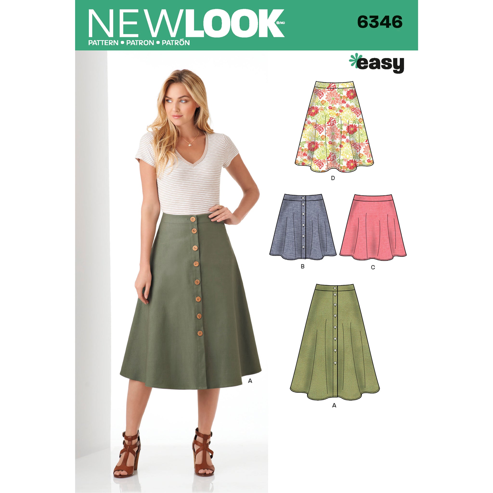 Butterick 5650 Misses skirt and pants