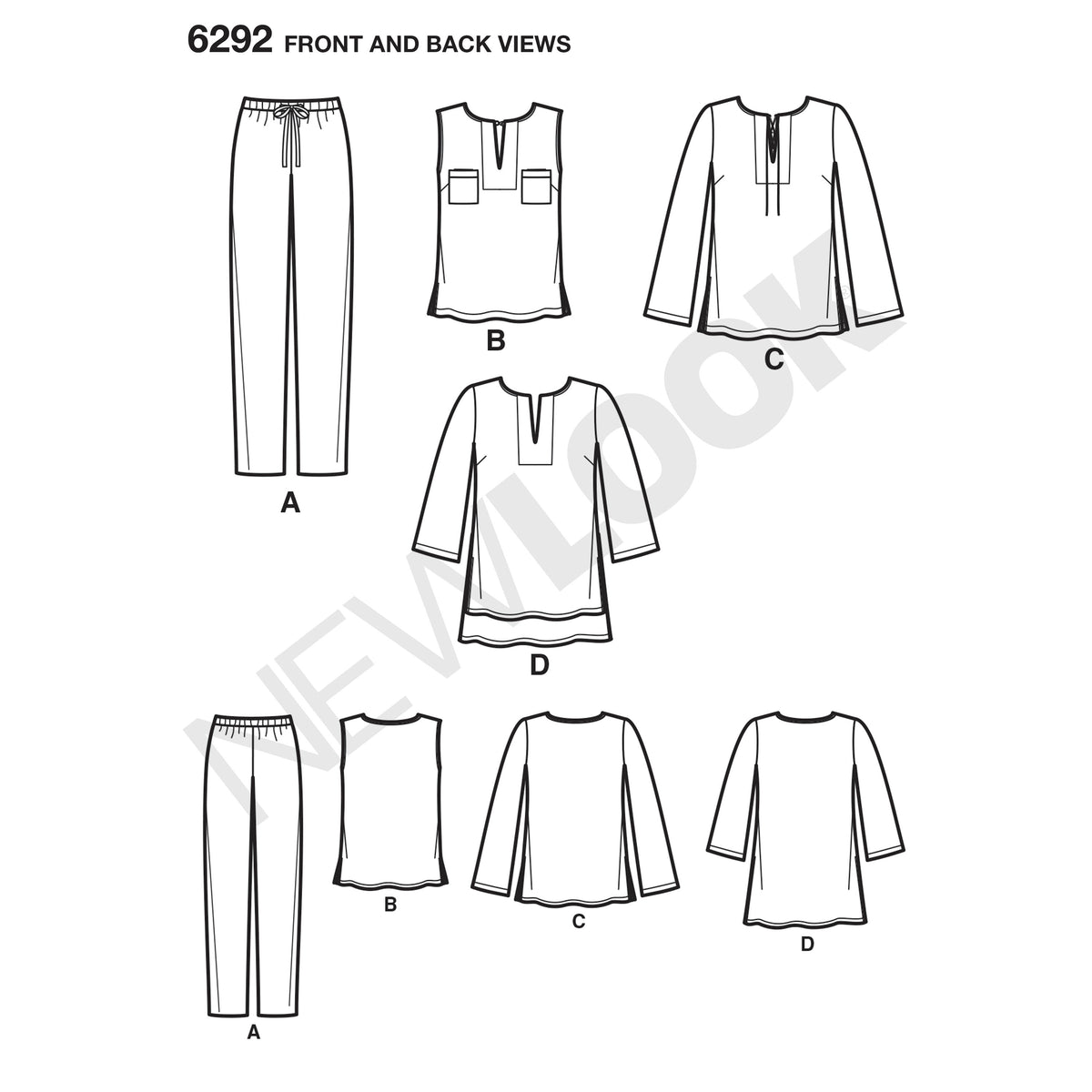 New Look Sewing Pattern 6292 - Pound Fabrics