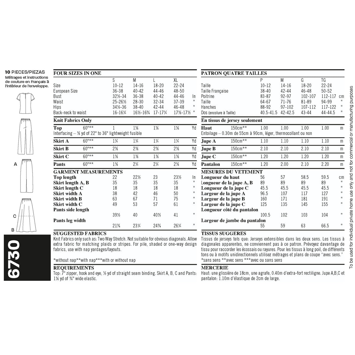 New Look Sewing Pattern 6730 - Pound Fabrics