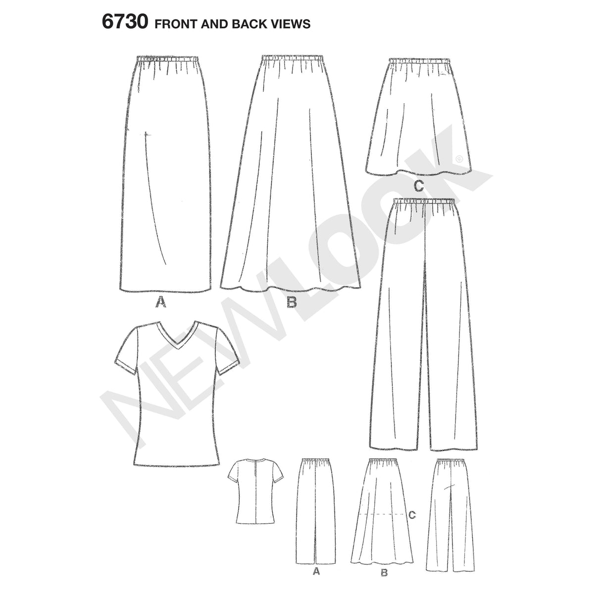 New Look Sewing Pattern 6730 - Pound Fabrics