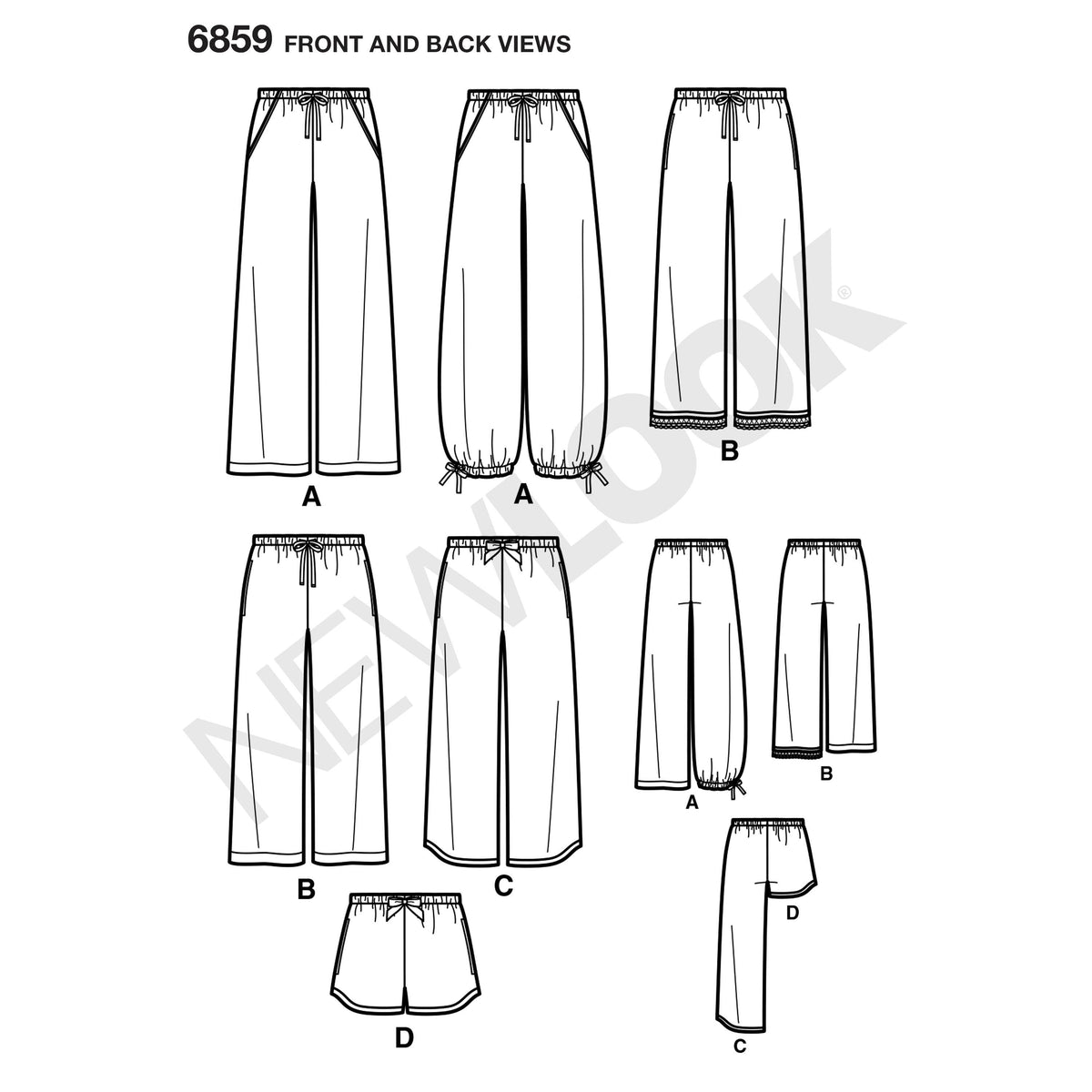 New Look Sewing Pattern 6859 - Pound Fabrics